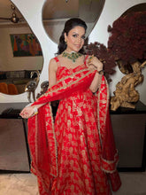 Bright Red Anarkali